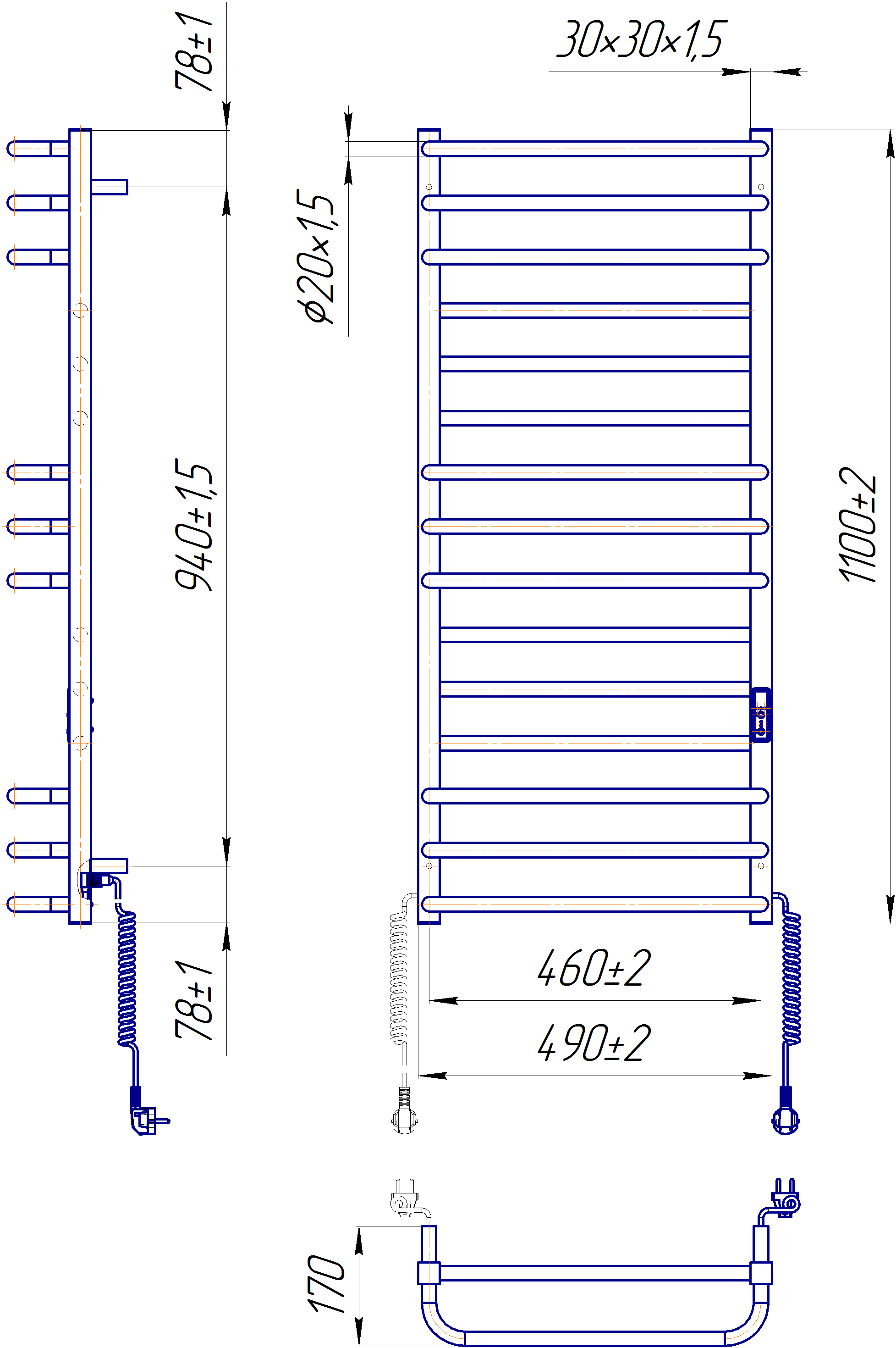 Mario Преміум Люкс-І 1100х500/170 TR K (2.2.1410.03.P)
